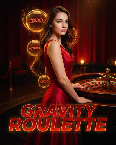Gravity Roulette live casino stream